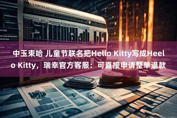 中玉束哈 儿童节联名把Hello Kitty写成Heelo Kitty，瑞幸官方客服：可直接申请整单退款