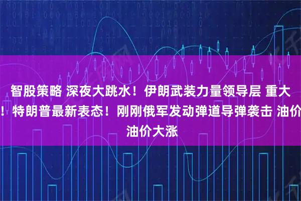 智股策略 深夜大跳水！伊朗武装力量领导层 重大变化！特朗普最新表态！刚刚俄军发动弹道导弹袭击 油价大涨